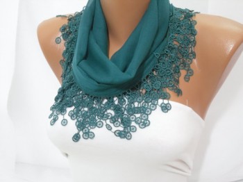 green-DIDUCI-scarf, pretty-scarf, pretty-cotton-scarf, etsy-scarf